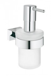 Дозатор жидкого мыла с держателем Grohe Essentials Cube 40756 001