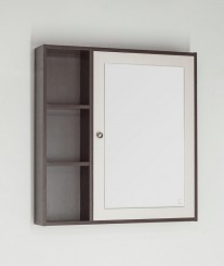 Зеркало-шкаф Style Line Кантри 75 Венге/белый лён