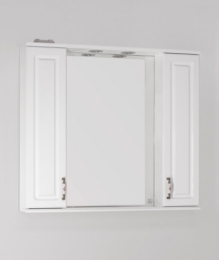 Зеркальный шкаф Style Line Олеандр-2 90/С белый