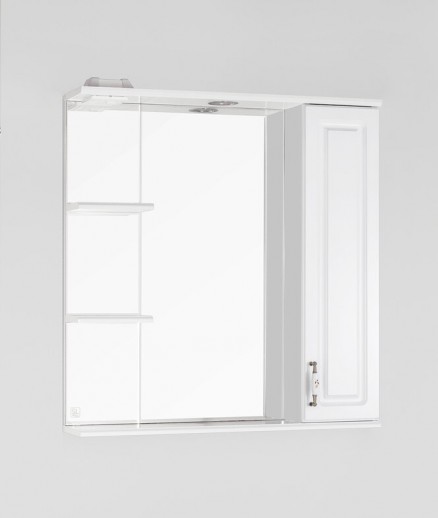 Зеркальный шкаф Style Line Олеандр-2 75/С белый