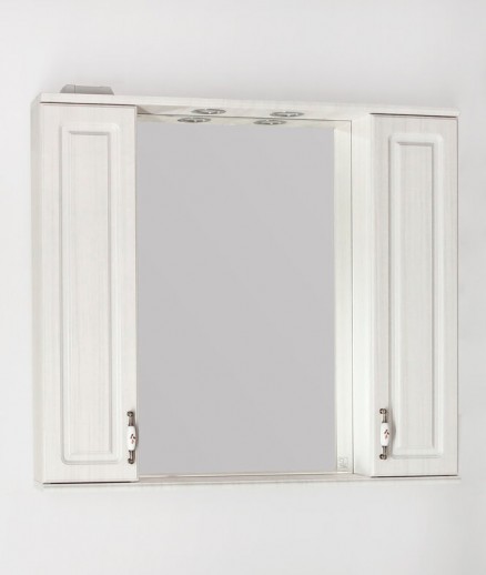 Зеркальный шкаф Style Line Олеандр-2 90/С рельеф пастель 