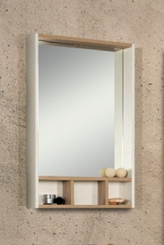 Зеркальный шкаф Акватон Йорк 60 белый/дуб сонома