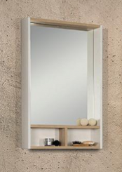 Зеркальный шкаф Акватон Йорк 55 белый/дуб сонома